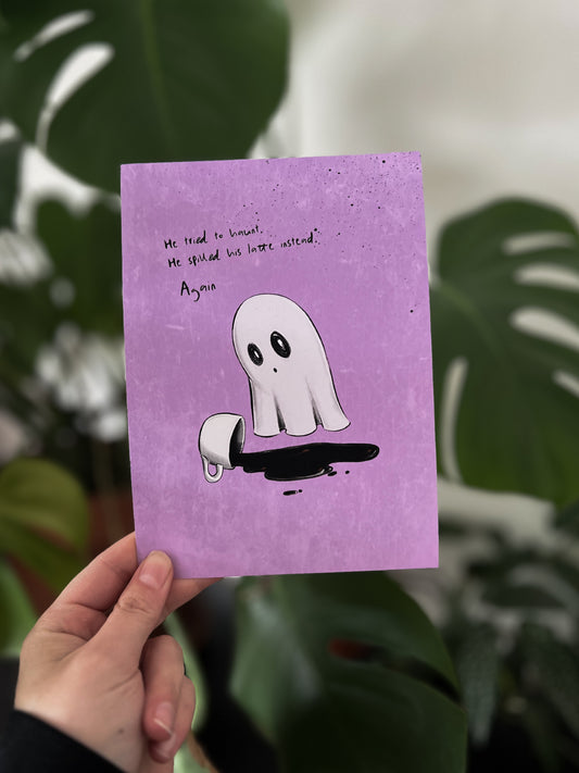 CLUMSY GHOST PRINT 5x7”